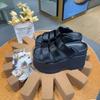11CM High Platform Sandals New Summer Hidden Heel Casual Mules Shoes Female Outside Beach Slipper Breathable Chunky Sneakers