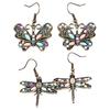 Богемные женские серьги-крючки со стразами и бабочками, стрекозами, подарок для ювелирных изделий