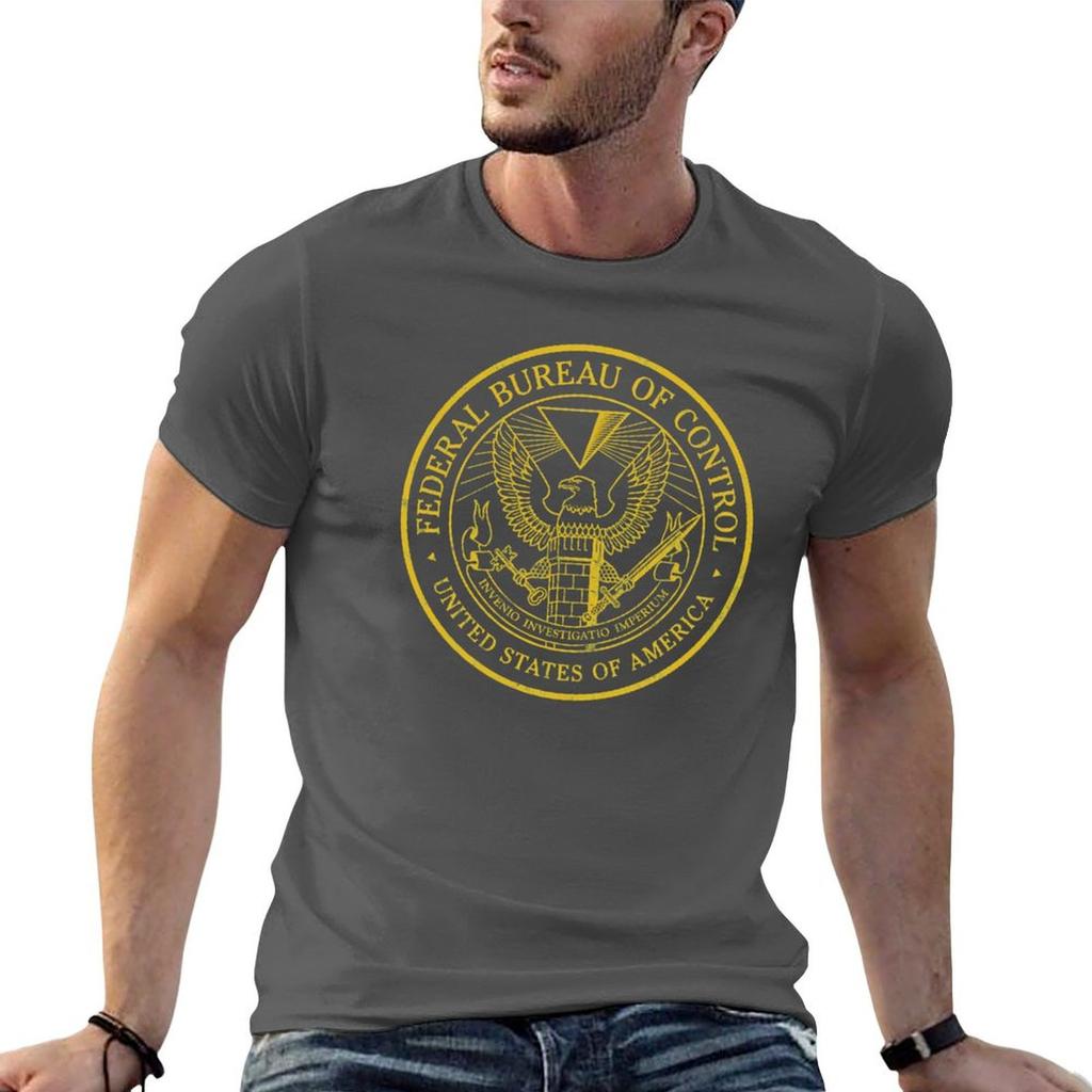 Federal Bureau Of Control Control Game Logo Distressed Logo Tshirt Summer Sports Quick Dry Tshirt