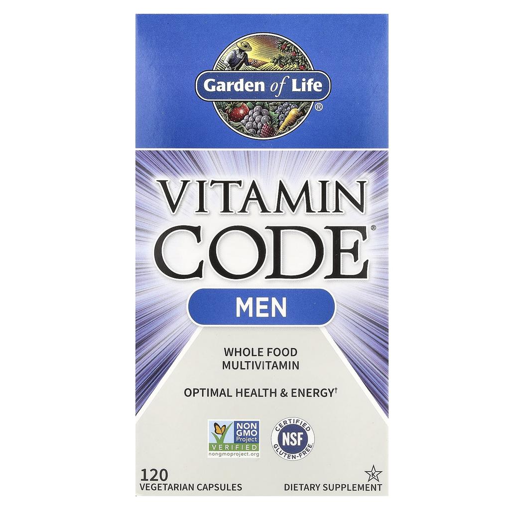 Vitamin Code®, Мультивитамины для мужчин из цельных пищевых продуктов, 120 растительных капсул