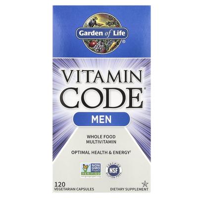 Vitamin Code®, Мультивитамины для мужчин из цельных пищевых продуктов, 120 растительных капсул