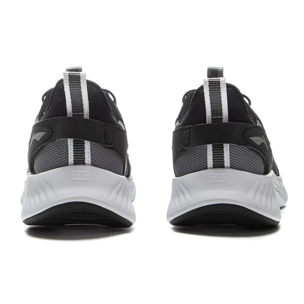 Li Ning Kids Sports Lifestyle Series Simple Stylish Comfortable Low-Top Casual Shoes Kids Casual Shoes Black Gray YKCV006-3