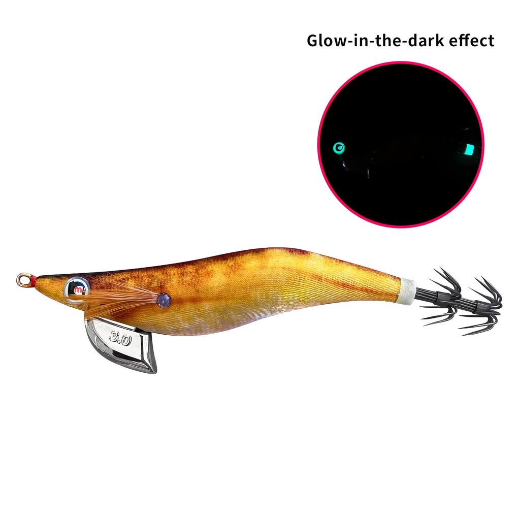 Artificial Hard Bait Luminous Squid Jig Sea Fishing Lure Octopus 3.5#3.0 # 2.5 # Japan Fishing Tackle