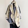 Scarf Women's Winter Thickened Warm Send Mother Elders All-match Imitation Cashmere Double-sided Shawl Outside