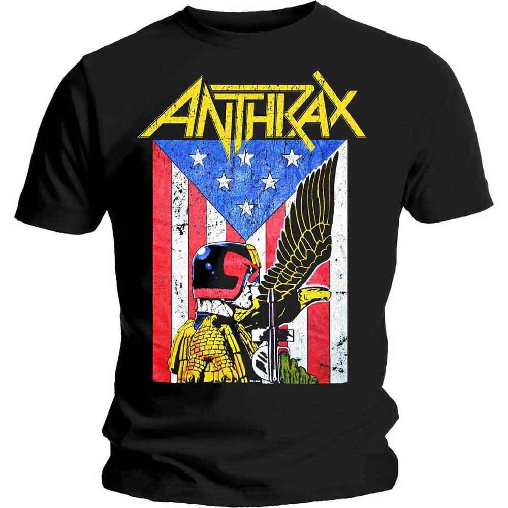 Anthrax Dread Eagle T-Shirt Black New