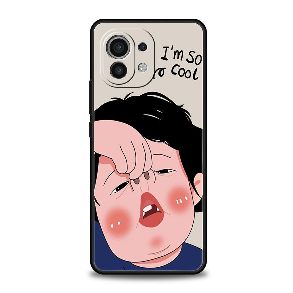 Чехол для телефона для Xiaomi Mi 15 14 14T 13T 12T Pro 12 13 11 Lite 5G 11T X6 X5 Pro Мягкий ТПУ Чехол Мультяшный Забавный Мальчик Девочка Пара