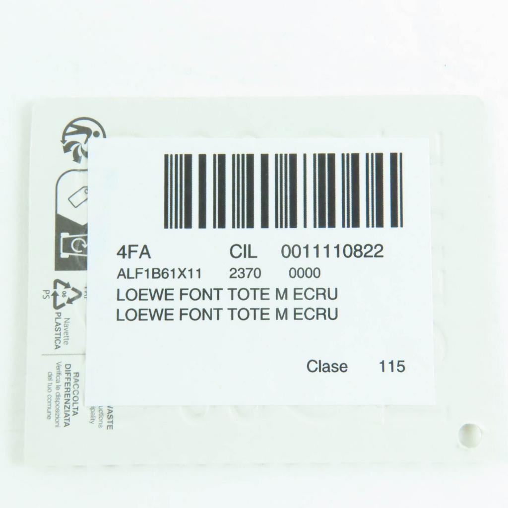 Отличная сумка LOEWE font tote medium 2WAY Сумка через плечо холщовая ALF1B61X11 Б/у