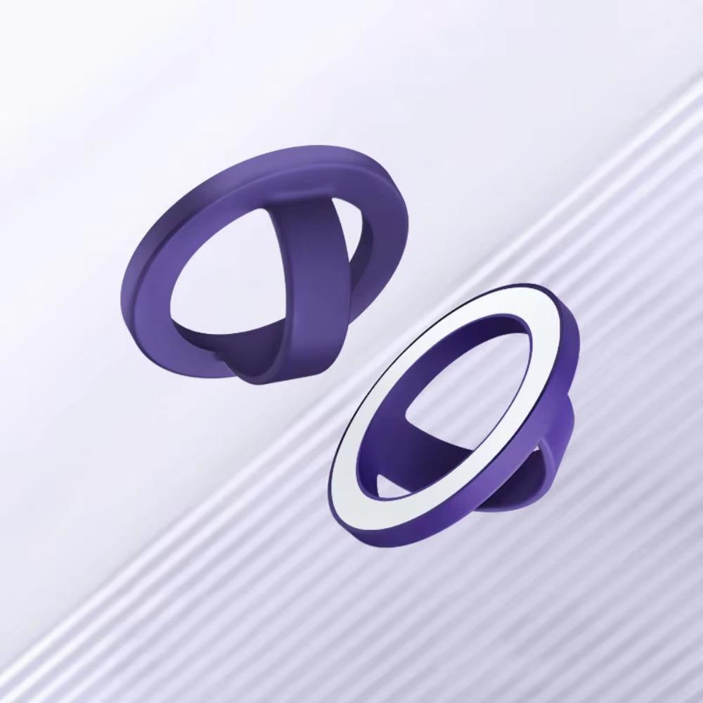 Portable For Magsafe Magnetic Phone Back Grip Anti-fall Strong Adsorption Finger Ring Holder Soft Creative Phone Mount Universal 5
