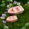 Garden Ornament Mini Boat Ocean Beach Aegean Sea Resin Fairy Dollhouse DéCor