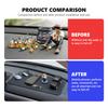 For Skoda 1PC Car Logo Rubber Anti-Slip Pad Auto Dashboard Phone Stand Non-Slip Mat Kodiaq Fabia Kamiq Karoq Octavia 2 3 Rapid  CX3