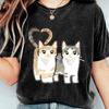Fashion Women Kitty Print T Shirt Funny Casual O-neck Short Sleeves T-shirt Summer Female Tee Shirt