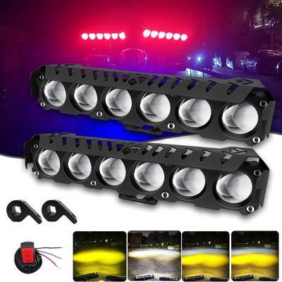 Светодиодный прожектор для мотоцикла, фары ближнего/дальнего света, линзы проектора, фары для квадроцикла, скутера, вспомогательные противотуманные фары для грузовика, тягача, внедорожника 12 В