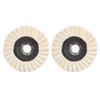 2Pcs 5in Grinding Disc Wave Shape Wool Felt Polishing Wheel Rotary Polisher Accessories