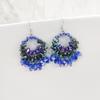 Exaggerated Retro Bohemian Earrings Handmade Beaded Fringed Earrings Vacation Style Ethnic Style Earrings Female