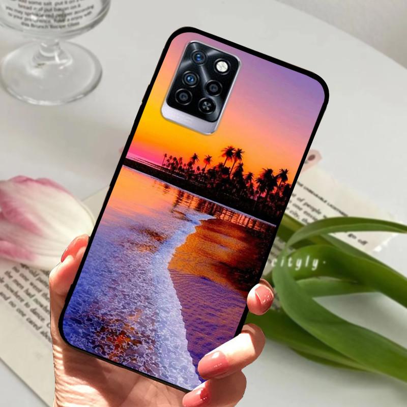 Чехол для Infinix Note 10 Plus Черный Мягкий силикон ТПУ Задняя крышка Для Infinix Note10 Pro NFC Чехол для телефона Note 10 Pro Plus Бампер