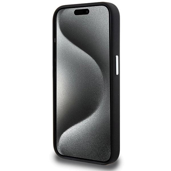 Bmw Signature Liquid Silicone Magsafe Case For Iphone 15 Pro Max - Black