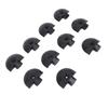 10PCS Angled End Cap for L Track Semi Circular Shape End Fittings Eliminates Pointed Edges On L Rail for Truck Bed