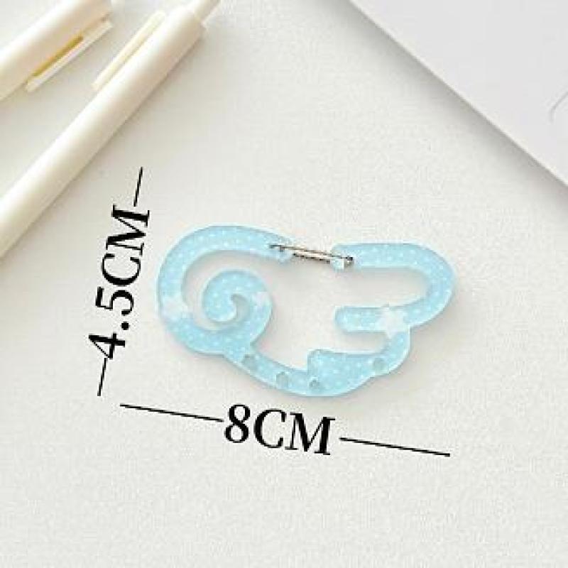 Карабин в форме крыльев в горошек, альпинистская пряжка, акриловая пряжка конфетного цвета, брелок для ключей, многоцелевое кольцо-крючок для рюкзака