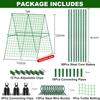 Foldable A-Frame Garden Trellis with Net,Supports Cucumbers,Tomatoes,Zucchini In Raised Beds