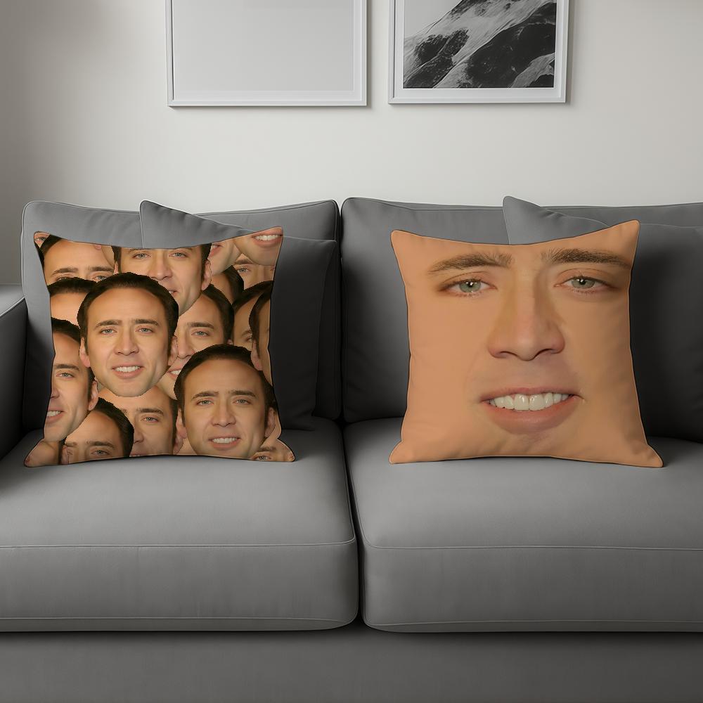 Чехол на подушку C-Cage Для Дивана Машины Забавный Офис Кафе Мягкий И Удобный Двусторонний Принт N-Nicolas Чехол на Подушку