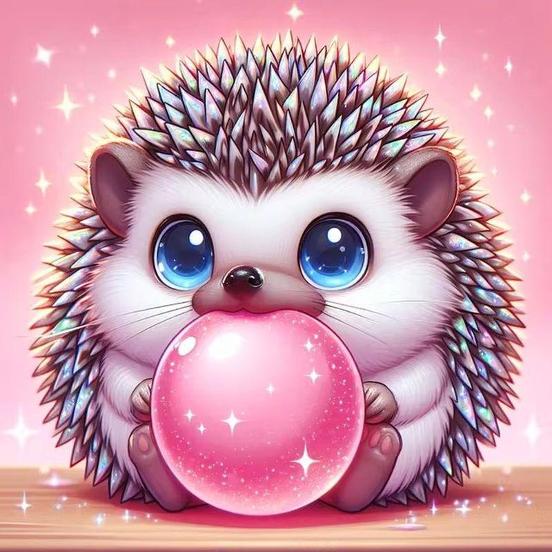 5D алмазная картина полностью круглая животное еж собака горный хрусталь картина алмазная вышивка крестом домашний декор подарок