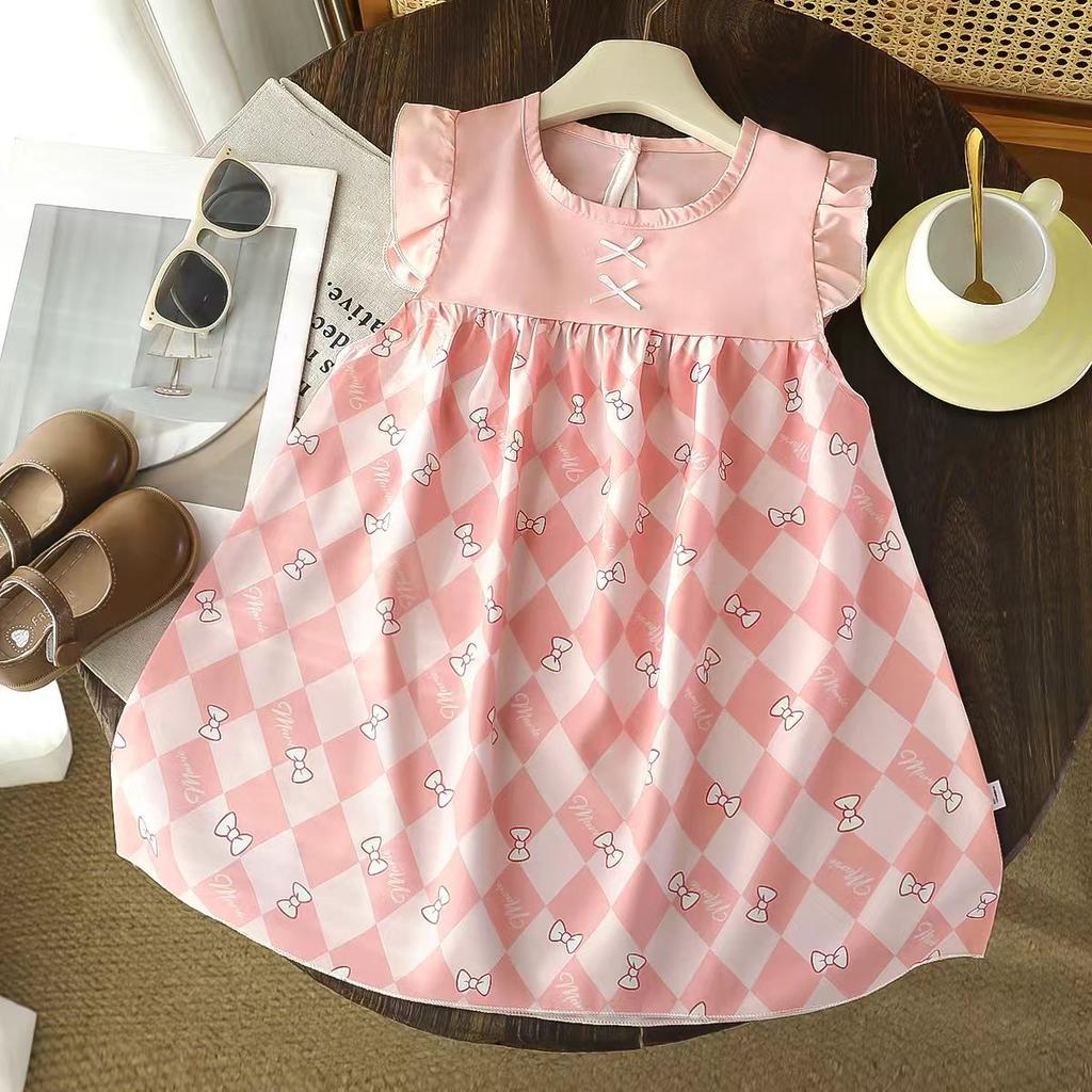 Children's Princess Colorful Flowers Dress - Summer Girls' Casual Dress