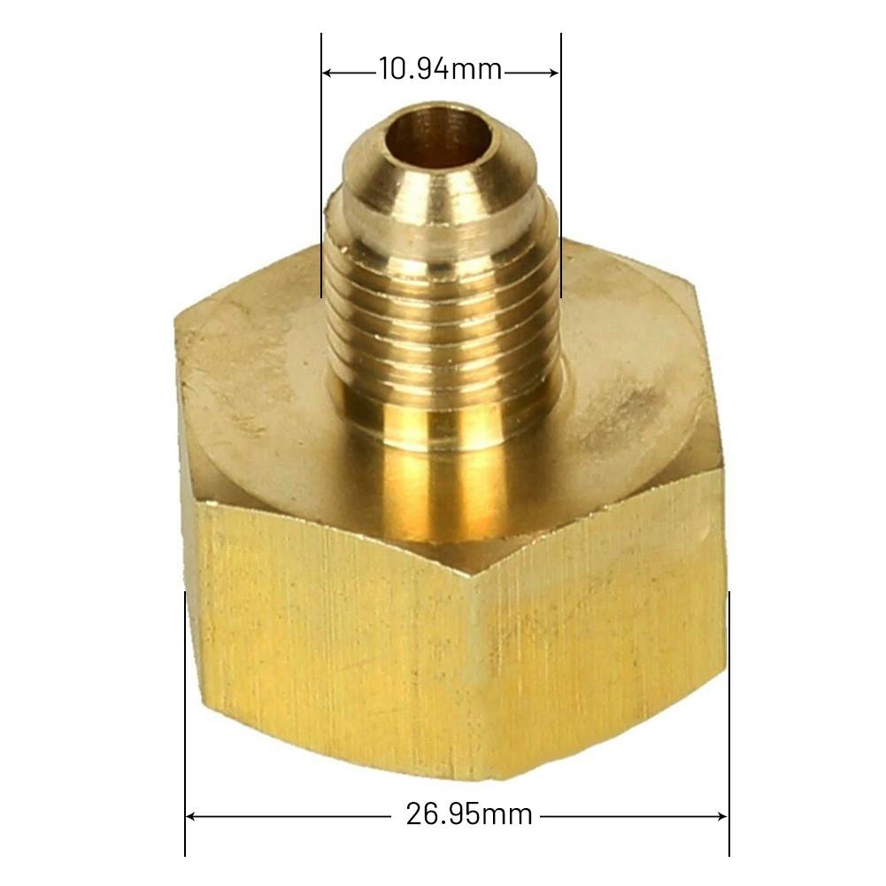 1 X Адаптер для бутылки на резьбе 1/4 SAE Адаптер для кондиционера/холодильника/8 на 1/4 дюйма SAE