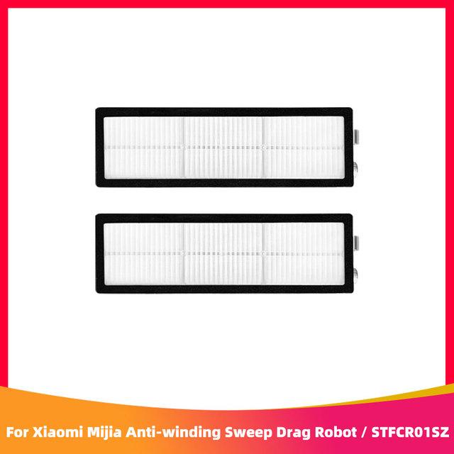 Для Xiaomi Mijia Anti-winding Sweep Drag Robot Vacuum Cleaner STFCR01SZ запасные части для боковой щетки Hepa Filter Mop Rag