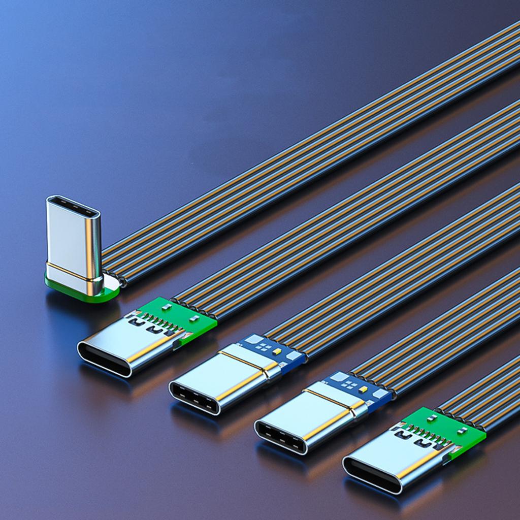 Мягкий кабель данных Type-C, высокая скорость для мобильных устройств, зарядка 20 Вт, быстрая передача данных 480 Мбит/с, разная длина (5- 200 см)