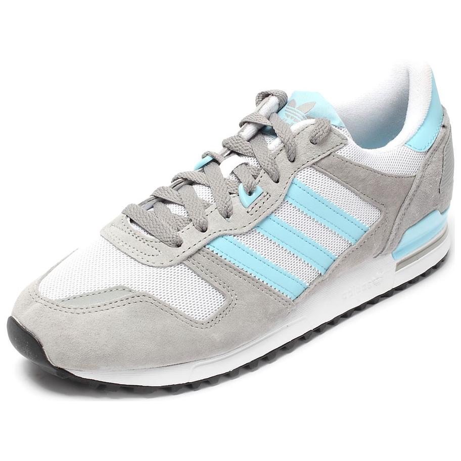 Adidas Originals ZX 700 Slip Resistant Abrasion Resistant Low top Casual Shoes Unisex Gray M19393