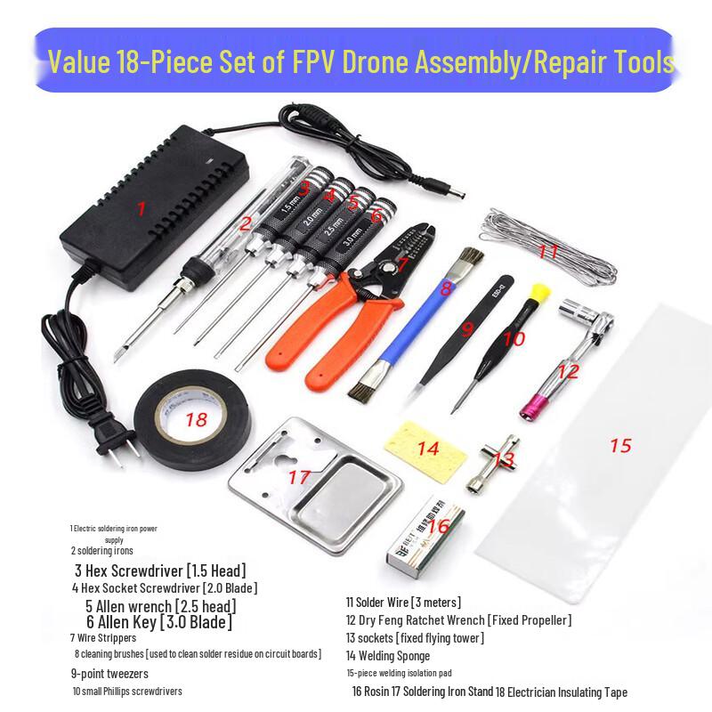 FPV Drone Assembly and Repair Tool Kit