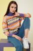 Women's Fashion Pullover Long Sleeve Sweaters Autumn and Winter Casual Knitted Top T-shirt One Size SL