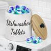 Wide Opening Dishwasher Pod Container Round Kitchen Storage Box Laundry Pods Container  Apartment