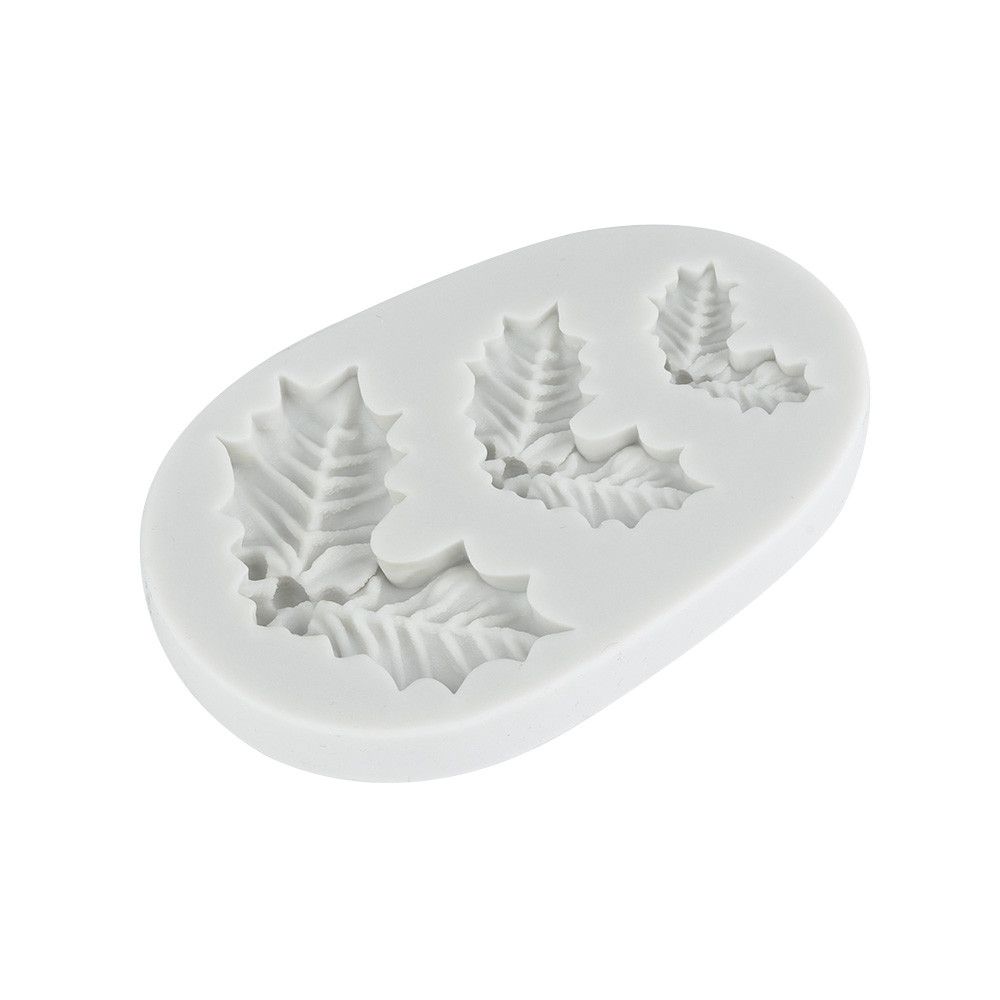 DIY Fondant Cake Home Kitchen Silicone Molds Leaf Mold Chocolate Christmas Tree