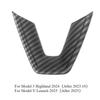 Steering Wheel Patch for Tesla Model 3 3+ ABS Carbon Fiber Decorative Sticker Modified Shell New Model Y Launch 2025 Accessories