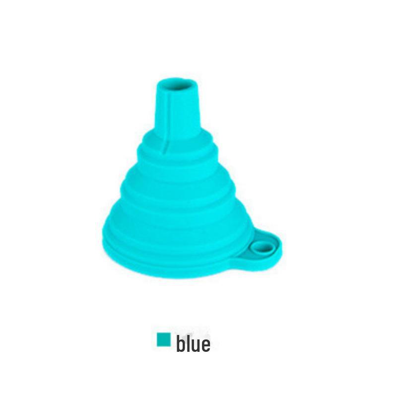 Телескопическая силиконовая складная воронка с длинным горлом для наполнения и фильтрации жидкостей