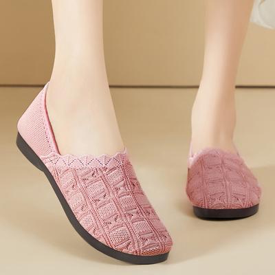 Туфли женские осенние новые повседневные одинарные туфли на одной педали туфли для мамы мягкая подошва не устают ноги дышащие женские туфли