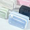 Korean INS Transparent Multi-functional Folding Pen Bag Simple Multilayer Student Stationery Pencil Case Back To School Supplies