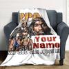 2pac Customize Text Blanket Gift Personalized Blanket Ultra-Soft Perfect for Seaside Sofa Bed Livingroom All-Season Use