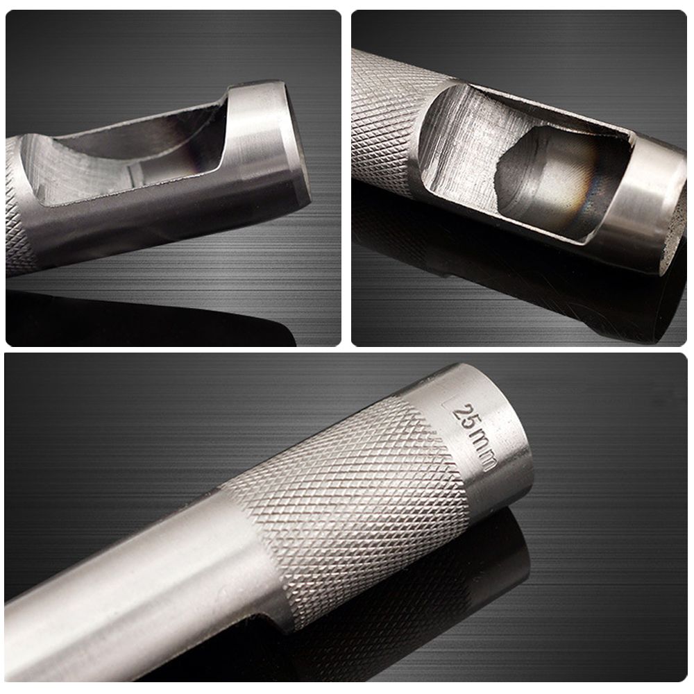 Auto Handcrafts Puncher Leathercraft Screw Carbon Steel Punching Hole Leather Tool Belt Hole Punch