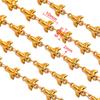 50cm Stainless Steel Flower Love Butterfly Crab Chain DIY Necklace Accessories