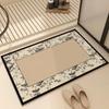 Французский диатомовый коврик для пола, ванная комната, коврик для пола в ванной, впитывающий коврик у входной двери, кухня, туалет, нескользящий коврик для ног