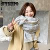 New Autumn And Winter Simple Plaid Scarf For Women Fresh Thickened Scarf For Women Short Beard Plaid Scarf For Women