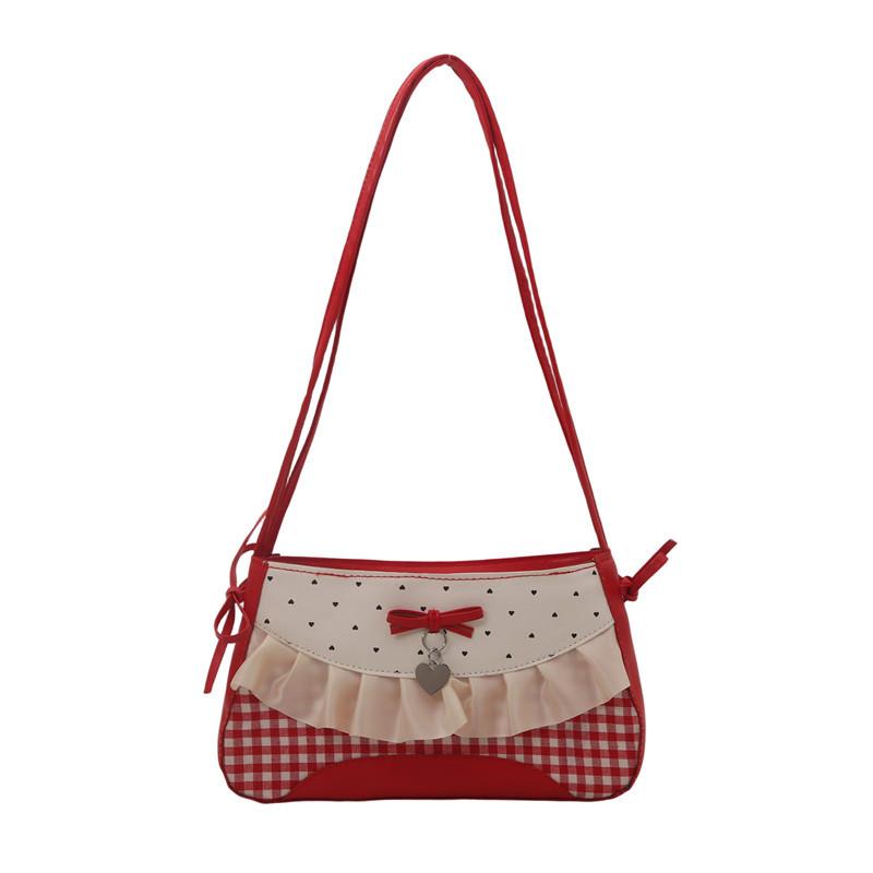 Women Fashion Bow Knot Single Shoulder Crossbody Small Square Bag