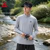 PEAK Men's Outdoor Quick-Dry Half-Zip Long Sleeve Training Shirt
