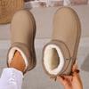 Ladies' Fashionable Cold Resistant and Warm Snow Boots, Women's Winter Anti Slip and Plush Thick Short Boots, One Foot Warm Shoes