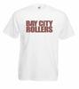 Взрослые Bay City Rollers Шотландская клетка 1970-е Поп-рок группа Унисекс Белый 100% Хлопок Футболка Мужские Футболки Топ