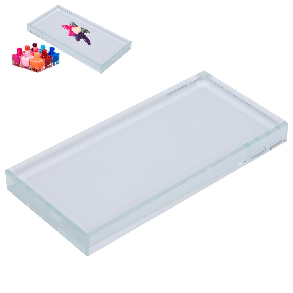 Палитры для нейл-арта, прямоугольный стакан для смешивания цветов, держатель для клея для накладных ресниц