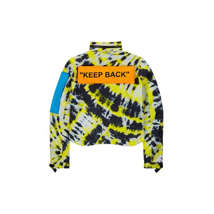 Куртка Off-White x Nike Lab женская с тай-дай NRG "Keep Back" Вольт-синий CK4808-702
