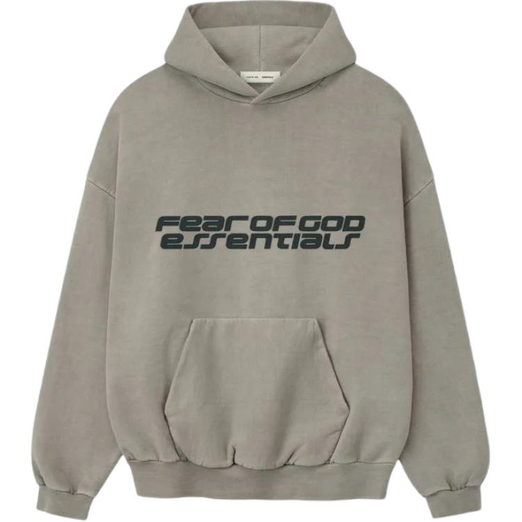 Fear of God Essentials Толстовка с капюшоном из плотного флиса 90-х Цвет: Дымчато-серый Мужские Топы 192HO256561F